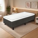 Ver imagem 3 de Cama Box Solteiro Conjugada Amira 88x188 Preto