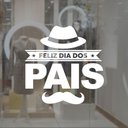 Ver imagem 1 de Adesivo Deativo Parede Dia Dos Pais Vitrine Parede Loja Forma do Adesivo Quadrado