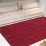 Tapete Liso para Sala e Quarto Soft Peludo Casa Dona 150x200cm Vermelho - 2