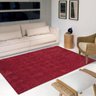Tapete Liso para Sala e Quarto Soft Peludo Casa Dona 150x200cm Vermelho - 1