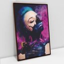 Ver imagem 1 de Quadro Decorativo Mulher Intense em Tela Canvas Tacolado Moldura Flutuante 4,5cm Madeira 80 X 120cm