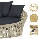 Ver imagem 3 de Chaise Hungria Alumínio Pintura Marrom Corda Náutica E12 Trama Original