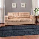 Ver imagem 1 de Tapete Felpudo Classic para Sala Casa Dona Preto 100cm x 150cm
