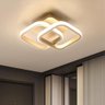 Luminária de Teto Plafon Led 45w Prisma Dourada Moderna com 3 Cores de Luz Bivolt para Sala e - 3