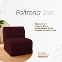Ver mais imagens de Kit 2 Poltronas Decorativas Zoe Orgânicas Modernas Minimalistas Sala Recepção Luxo Suede