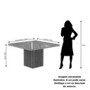 Ver imagem 4 de Mesa para Sala de Jantar Ana 130 X 130 Cm e 8 Cadeiras Fernanda Cimol Nature/offwhite/madeira/nude