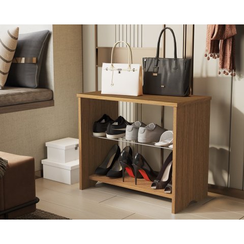 Sapateira Organizadora Versátil cor Freijó