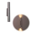Ver imagem 5 de Arandela Tubo Cilindro 30cm 2 Fachos Escovada P/ 2 Mr11 St2773