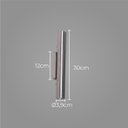 Ver imagem 2 de Arandela Tubo Cilindro 30cm 2 Fachos Escovada P/ 2 Mr11 St2773