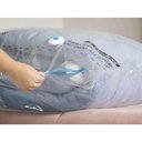 Ver imagem 4 de Kit 3 Vac Bag Jumbo Ordene 110x100cm Saco a Vácuo Plástico Edredom Casacos