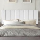 Ver imagem 1 de Painel Estofada Carla 140cm Casal Courino Branco