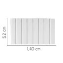 Ver imagem 2 de Painel Estofada Carla 140cm Casal Courino Branco