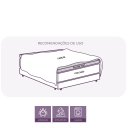 Ver mais imagens de Pillow Top Viúva 200 Fios Premium 10cm 1200g/m² 128x188cm Branco