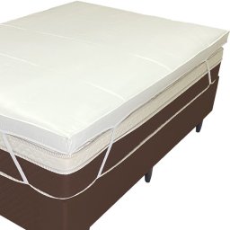 Pillow Top Viúva 200 Fios Premium 10cm 1200g/m² 128x188cm Branco - 4