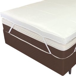 Pillow Top Viúva 200 Fios Premium 10cm 1200g/m² 128x188cm Branco - 3