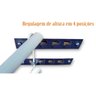 Tabua de Passar Roupa Dobrável Larga 115x41cm com Porta Ferro e Ajuste de Altura Utimil - 7