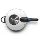 Ver imagem 4 de Panela de Pressão com Visor Aço Inox Cooktop Fogão Indução Fundo Triplo 6 Litros Fechamento Externo 