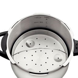 Panela de Pressão com Visor Aço Inox Cooktop Fogão Indução Fundo Triplo 6 Litros Fechamento Externo  - 10
