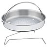 Panela de Pressão com Visor Aço Inox Cooktop Fogão Indução Fundo Triplo 6 Litros Fechamento Externo  - 9
