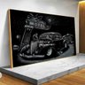 Quadro Decorativo Carro Clássico:120x80 cm/BORDA INFINITA - 2