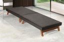 Ver imagem 2 de Cama Portátil Dobrável Solteiro 0,80x1,90 Cappuccino -C/Colchão Embutido