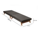 Ver imagem 3 de Cama Portátil Dobrável Solteiro 0,80x1,90 Cappuccino -C/Colchão Embutido