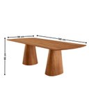 Ver imagem 3 de Mesa de Jantar com Kit 6 Cadeiras de Madeira Maciça MDF Monaco Linho Turim Imbuia