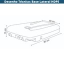 Ver imagem 5 de Ombrelone Lateral com Base 2 Rodinhas Hdpe Bahamas Rivatti 300cm Larg Alumínio Capa Poliéster