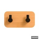 Ver imagem 2 de Gancho de Parede Adesivo, Gancho Duplo de Bambu - Não Precisa Furar