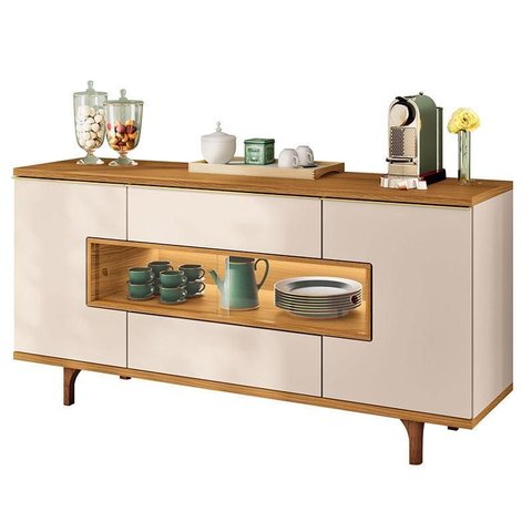 Buffet Murano Off White Cinamomo - Hb Móveis