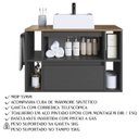 Ver imagem 4 de Gabinete para Banheiro com Cuba 01 Porta 80cm Mel Grafite Proddy
