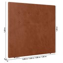 Ver imagem 3 de Cabeceira Cama Box Casal Queen Size Luana 160cm Veludo Laranja - Abmaza