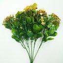 Ver imagem 2 de Kit 8 Plantas Kalanchoe Artificial Amarelo Flor Jardim 30cm