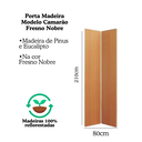 Ver imagem 4 de Kit Porta Camarão 0,80x2,10m Fresno Nobre + Kit Celeiro Camarão Cantoneira