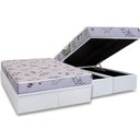 Ver imagem 1 de Conjunto Box Baú Casal: Colchão Espuma Herval D28 St. Louis + Base Crc Linhão White (138x188)