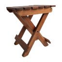Ver imagem 3 de Banqueta Maleta Reforçada em Madeira Eucalipto Dobrável Preebel