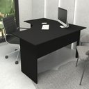 Ver imagem 1 de Mesa Escrivaninha em L 135cm X 60cm Pés Painel F5 Office