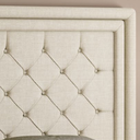 Ver imagem 5 de Cabeceira Estofada Cama Box Solteiro 0,98 Padano para Quarto Corino Bege - Larbelle