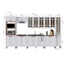 Ver imagem 4 de Cozinha Americana Modulada 8 Peças Torre Quente com Vidros Reflecta Paris