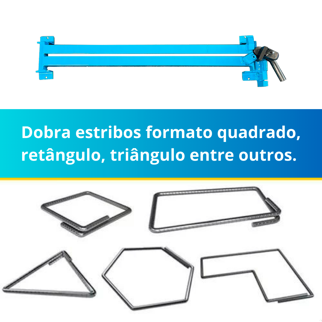 Dobradeira Estribo Barra Chata Vergalhão Ferro Manual F-70 - 7