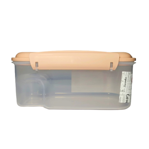 Pote Trava Quadrado Retangular de Plastico 650ml