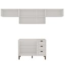 Ver imagem 5 de Cozinha Completa Modulada 4 Peças Frentes em MDF Americano Branco/Ébano
