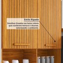 Ver imagem 7 de Cozinha Modulada Compacta 4 Peças 8 Portas e 2 Gavetas 200cm 100% MDF Viena Espresso Móveis Cinza/Canela/Platina
