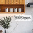 Ver mais imagens de Cozinha Modulada Compacta 4 Peças 8 Portas e 2 Gavetas 200cm 100% MDF Viena Espresso Móveis Cinza/Canela/Platina