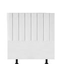Ver imagem 2 de Kit Cabeceira e Calçadeira Baú Solteiro 90cm Carla Courino Branco - D A DECOR
