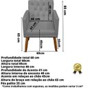 Ver imagem 2 de 1 Namoradeira 2 Poltronas Decorativa Mais Puff Resistente para Recepção Confortável Sala de Espera