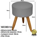 Ver mais imagens de 1 Namoradeira 2 Poltronas Decorativa Mais Puff Resistente para Recepção Confortável Sala de Espera