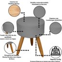 Ver imagem 7 de 1 Namoradeira 2 Poltronas Decorativa Mais Puff Resistente para Recepção Confortável Sala de Espera
