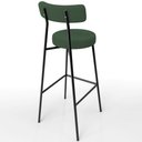 Ver imagem 7 de Kit 02 Banquetas Baixa Bar Cozinha Sala de Jantar Estrutura em Aço Milão L02 Suede Verde Musgo - Lya
