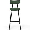 Ver imagem 5 de Kit 02 Banquetas Baixa Bar Cozinha Sala de Jantar Estrutura em Aço Milão L02 Suede Verde Musgo - Lya